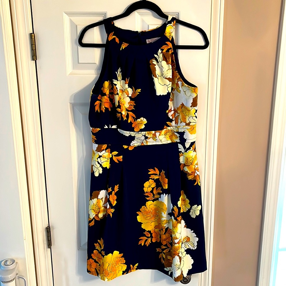 EUC Dress Barn vintage inspired nautical floral dress